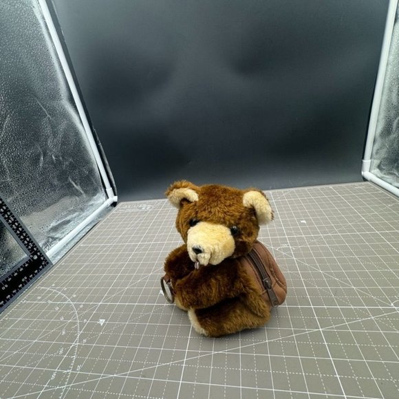Hug-a-Pet Plush Teddy Bear Keychain with Backpack - Picture 1 of 6